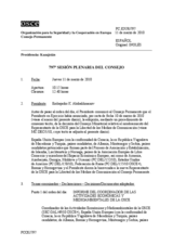 Journal of the 797th Plenary Meeting of the Permanent Council (es)