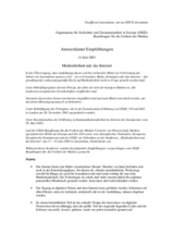 Amsterdam Recommendations on Freedom of the Media and the Internet (de)