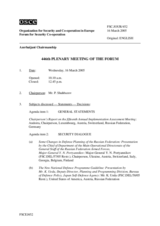 Journal of the 446th Plenary Meeting of the Forum for Security Co-operation