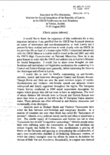 Statement by Nils Muiznieks, Minister for Social Integration of the Republic of Latvia