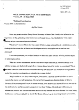 Contribution by Elie Wiesel