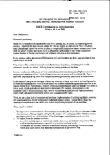 Statement on behalf of the International League for Human Rights