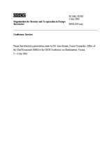 Presentation by Alan Rousso, Senior Political Counsellor, EBRD, session 2