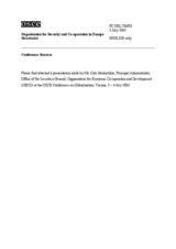 Presentation by Outi Honkatukia, Principal Administrator, Office of the Secretary General, OECD, session 3