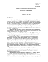 Statement by the Holy See, opening session