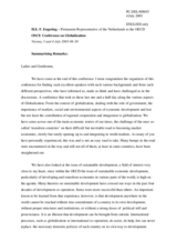 Closing remarks by Chairman Frans Engering of the Netherlands