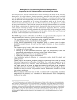 Principles for Guaranteeing Editorial Independence