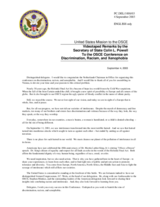 Remarks by Colin L. Powell, US Secretary of State, opening session