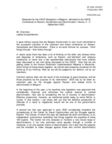 Statement by the delegation of Belgium