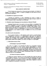 Statement by Monseigneur Guy Harpigny, Bishop of Tournai, Belgium, working session 3 (fr)