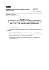 Permanent Council Decision No. 556