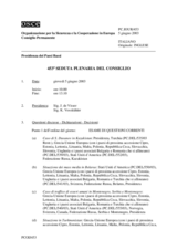 Journal of the 453rd Plenary Meeting of the Permanent Council (it)