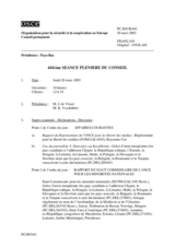 Journal of the 441st Plenary Meeting of the Permanent Council (fr)