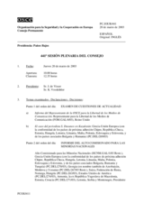 Journal of the 441st Plenary Meeting of the Permanent Council (es)