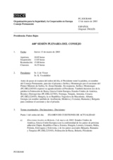 Journal of the 440th Plenary Meeting of the Permanent Council (es)