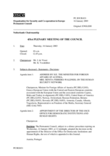 Journal of the 431st Plenary Meeting of the Permanent Council