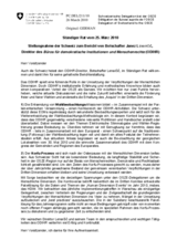 Statement by the Delegation of Switzerland in response to the report by the Director of the Office for Democratic Institutions and Human Rights (ODIHR), Ambassador Janez Lenarcic (de)