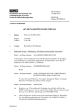 Journal of the 607th Plenary Meeting of the Forum for Security Co-operation (de)