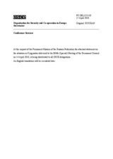 Statement by the Delegation of the Russian Federation on recent developments in Kyrgyzstan and activities of the Special Envoy of the Chairperson-in-Office to Kyrgyzstan (ru)