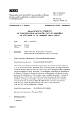Journal of the 43rd Joint Meeting of the Forum for Security Co-operation and the Permanent Council (fr)