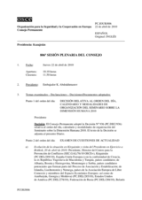 Journal of the 806th Plenary Meeting of the Permanent Council (es)