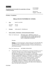 Journal of the 806th Plenary Meeting of the Permanent Council (fr)