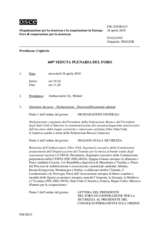 Journal of the 609th Plenary Meeting of the Forum for Security Co-operation (it)