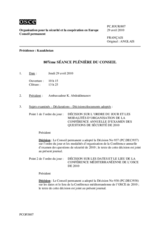 Journal of the 807th Plenary Meeting of the Permanent Council (fr)