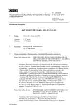 Journal of the 808th Plenary Meeting of the Permanent Council (es)