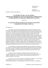 Statement by the Delegation of the Russian Federation in response to the address by the Secretary General of the Organization of the Islamic Conference, Ekmeleddin Ihsanoglu