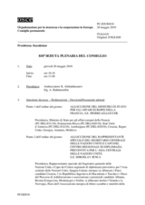 Journal of the 810th Plenary Meeting of the Permanent Council (it)