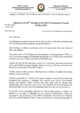 Statement by the Delegation of Azerbaijan in response to the address by the Minister of State for European Affairs of France, Pierre Lellouche