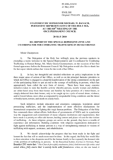 Statement by the Delegation of Holy See in response to the report by the Special Representative and Co-ordinator for Combating Trafficking in Human Beings, Maria Grazia Giammarinaro