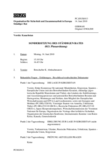 Journal of the 813th Special Plenary Meeting of the Permanent Council (de)