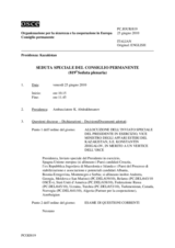 Journal of the 819th Special Plenary Meeting of the Permanent Council (it)