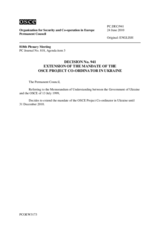 Permanent Council Decision No. 941