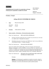 Journal of the 615th Plenary Meeting of the Forum for Security Co-operation (fr)