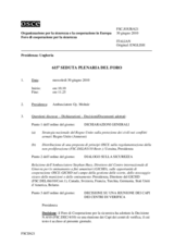 Journal of the 615th Plenary Meeting of the Forum for Security Co-operation (it)