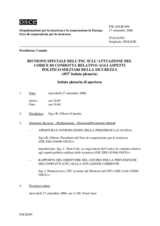 Journal of the 493rd Special Plenary Meeting of the Forum for Security Co-operation (it)