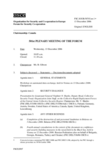 Journal of the 501th Plenary Meeting of the Forum for Security Co-operation