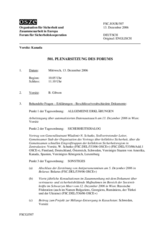 Journal of the 501th Plenary Meeting of the Forum for Security Co-operation (de)