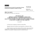 Forum for Security Co-operation Decision No. 4/07 (fr)