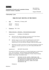 Journal of the 508th Plenary Meeting of the Forum for Security Co-operation