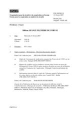 Journal of the 508th Plenary Meeting of the Forum for Security Co-operation (fr)