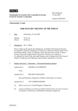 Journal of the 518th Plenary Meeting of the Forum for Security Cooperation