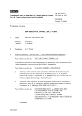 Journal of the 519th Plenary Meeting of the Forum for Security Cooperation (es)