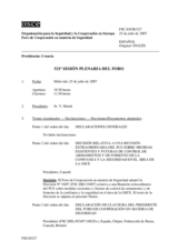 Journal of the 521st Plenary Meeting of the Forum for Security Cooperation (es)