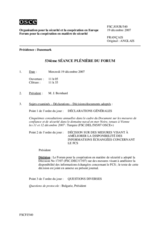 Journal of the 534th Plenary Meeting of the Forum for Security Co-operation (fr)