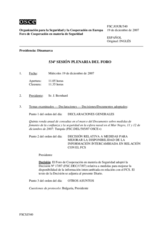 Journal of the 534th Plenary Meeting of the Forum for Security Co-operation (es)