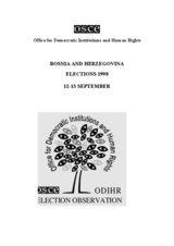 Bosnia and Herzegovina, General Elections, 12-13 September 1998: Final Report